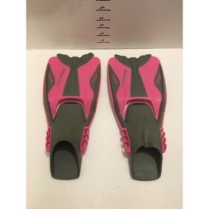 US Divers pink gray diving scuba fins kids size small 9-13